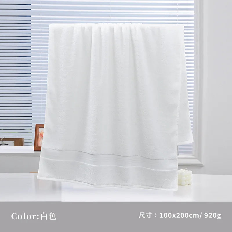 100x200cm Cotton Large Size Bath Towel for Adults High absorbent Shower Towels Home Bathroom Hotel Spa and beauty salon towels