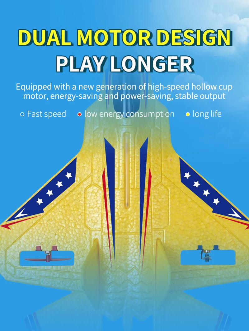 RC Plane KF803 2.4G With LED Lights RC Flying Model Glider RC Vertical Plane EPP Foam Toy Airplane Gifts For Kids