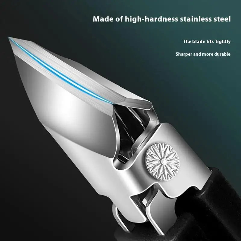 Nail Clipper Pointed Super Slanted Clippers Anti-splash Thick Toenail Pliers Scissors Care Tools