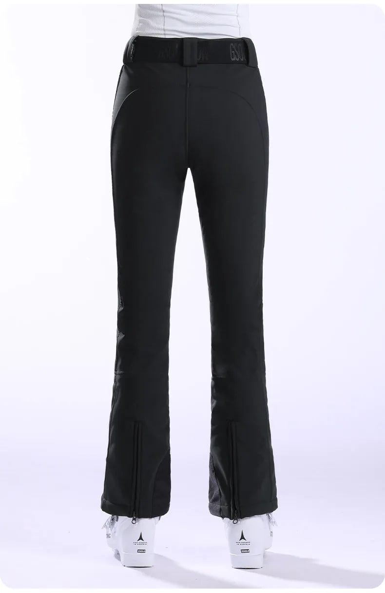 Winter New Skiing Pants Women Slim Fit Snow Trousers Outdoor Warm Sweat Pants Windproof Ski Pants Waterproof Snowboard Clothes