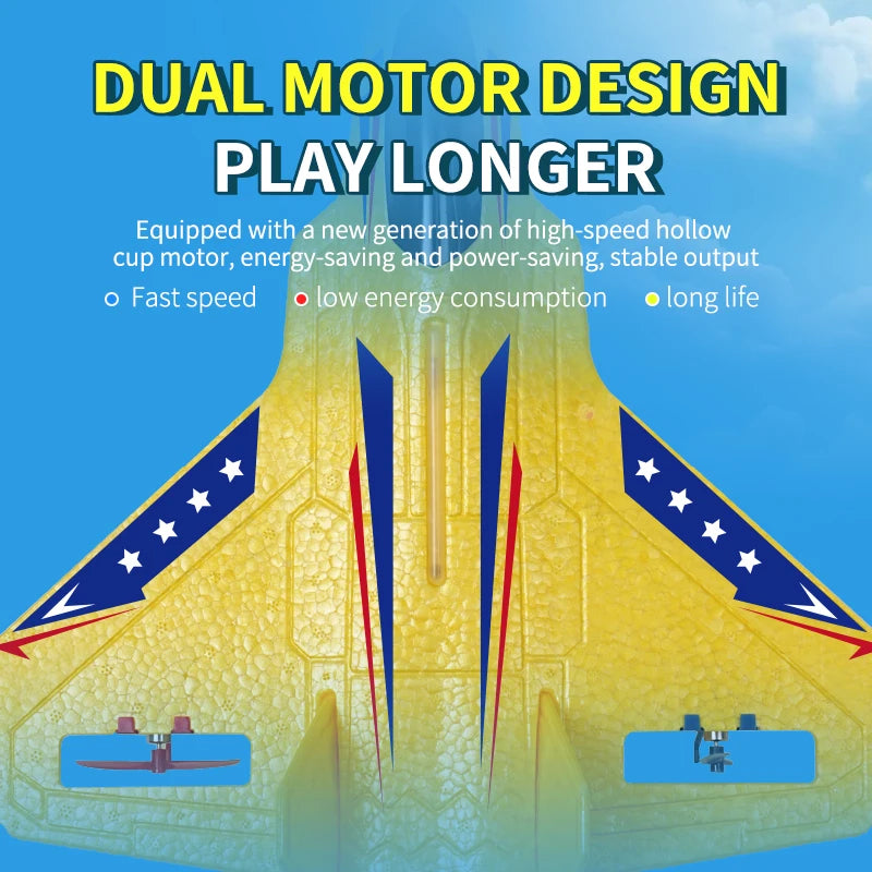 RC Plane KF803 2.4G With LED Lights RC Flying Model Glider RC Vertical Plane EPP Foam Toy Airplane Gifts For Kids