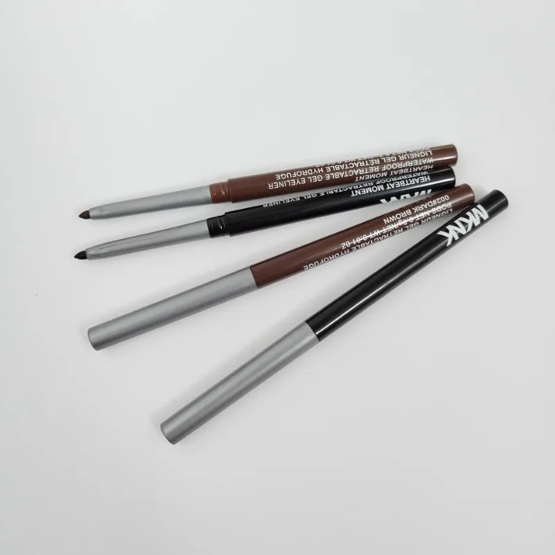 1-3pc Waterproof Black Eyeliner Pencil Smudge-proof Long-lasting Dark Brown Cream Gel Eye Liner Pen Beginner-Friendly Eye Makeup