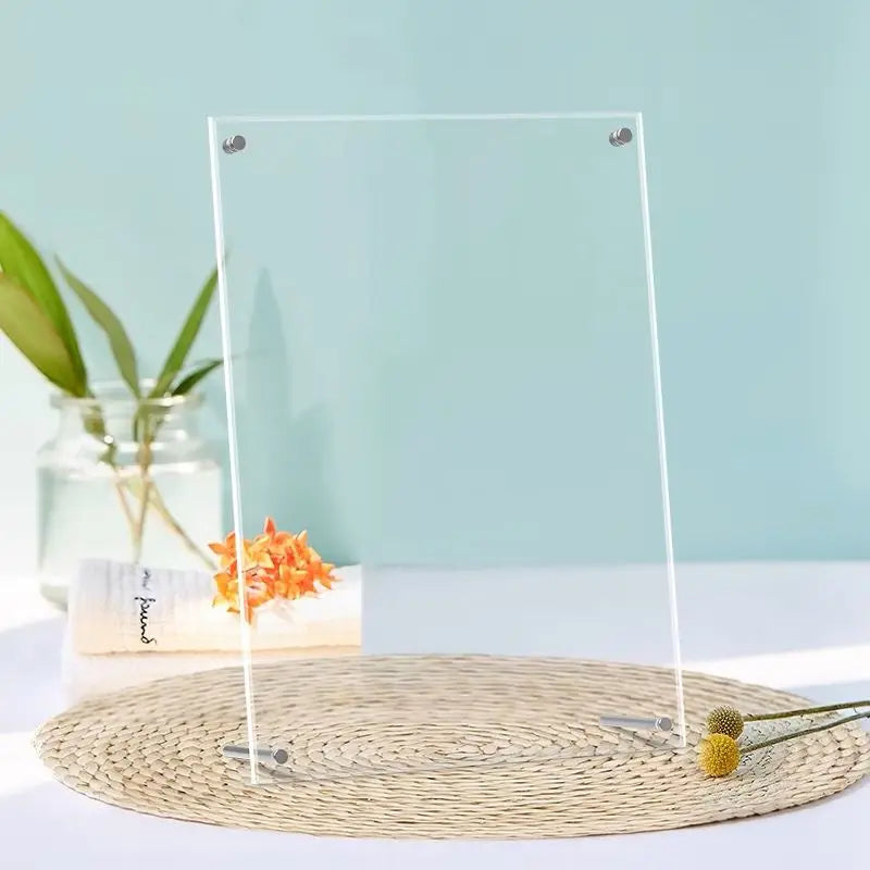 Acrylic Polaroid Frames,Clear Desk Floating Picture Frame for Fujifilm Instax Film,Family and Wedding Collage Picture Frames