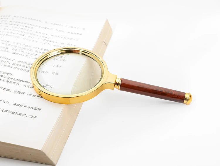Handheld High-Definition Old Magnifying Glass  Handheld Children's Magnifying Glass Reading for The Elderly for People