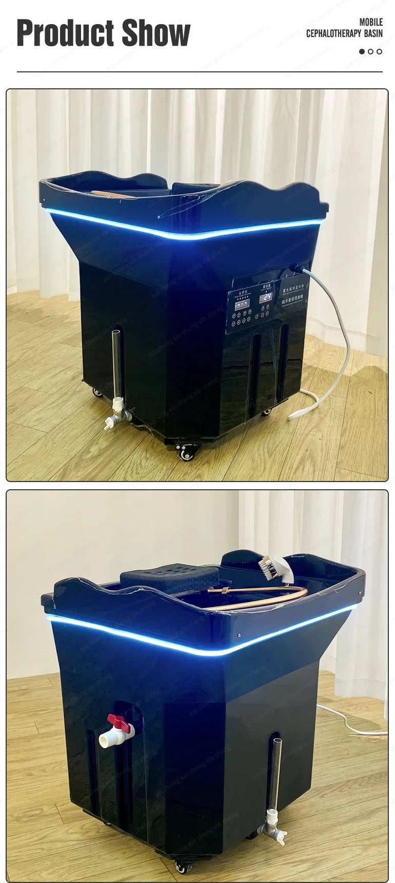 XinSheng Head SPA Fumigation Hydrotherapy Equipment Beauty Barber Furniture Massage Hair Salon Water Circulation Shampoo Sink