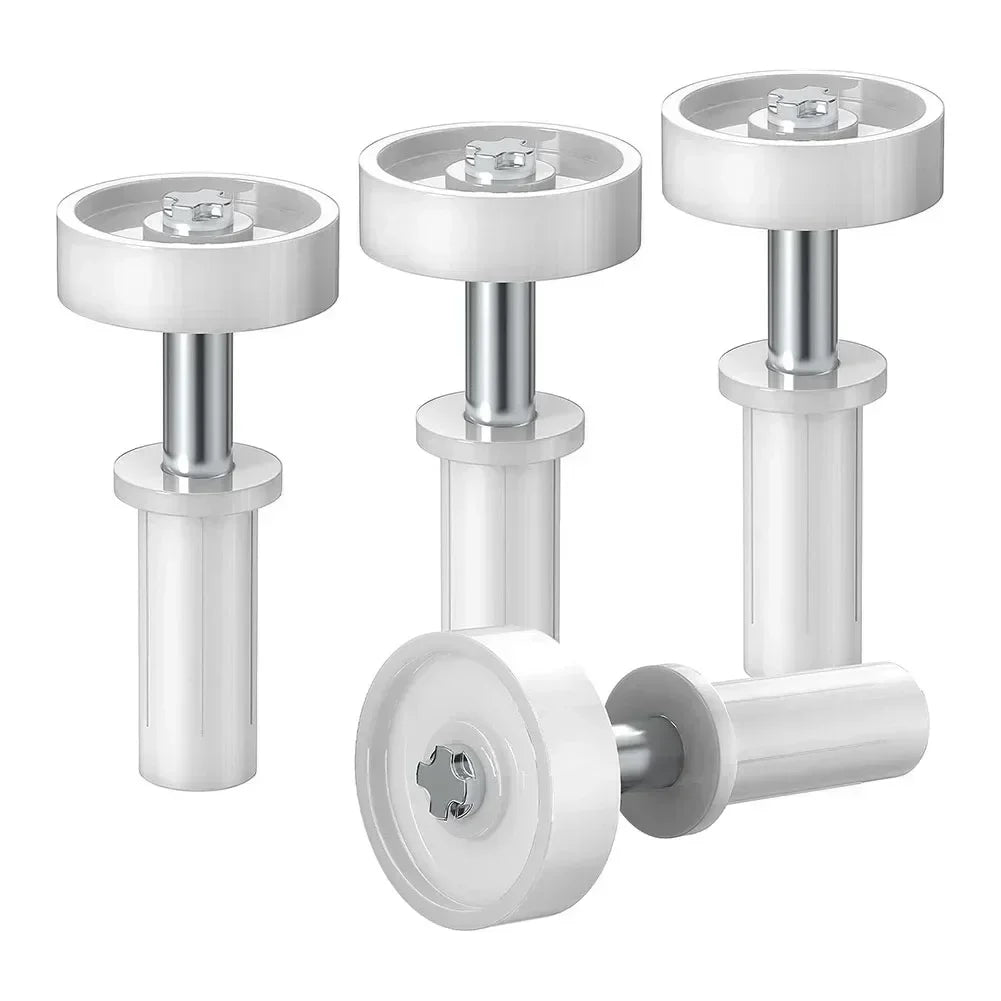 4pcsd Bifold Door Top Guide Wheel Kit Cabinet Door Repair Plastic Bifold Door Top Pivot Hinge For Closets Pantries Laundry Rooms