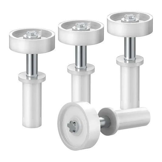4pcsd Bifold Door Top Guide Wheel Kit Cabinet Door Repair Plastic Bifold Door Top Pivot Hinge For Closets Pantries Laundry Rooms