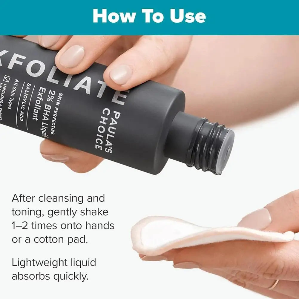 100% Authentic Paula's Choice SKIN PERFECTING 2% BHA Salicylic Acid Treatment Serum Gentle Exfoliation Smooth Skincare Essence
