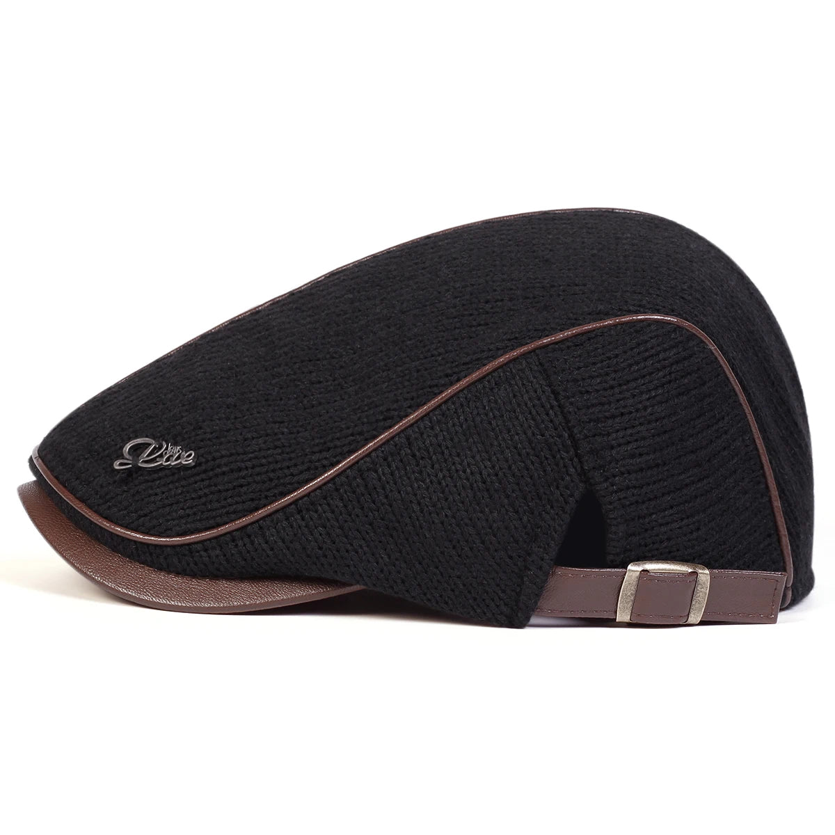 Men Letter Label Knitting Newsboy Caps British Painters Hats Spring and Autumn Adjustable Flat Cap Hip Hop Berets Peaked Cap