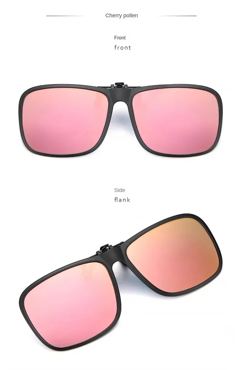 Polarized Flip Up Clip on Sunglasses for Driving Dark UV400 Photochromic Anti Glare Lens MyopiaSun Glasses Car Driver Очки