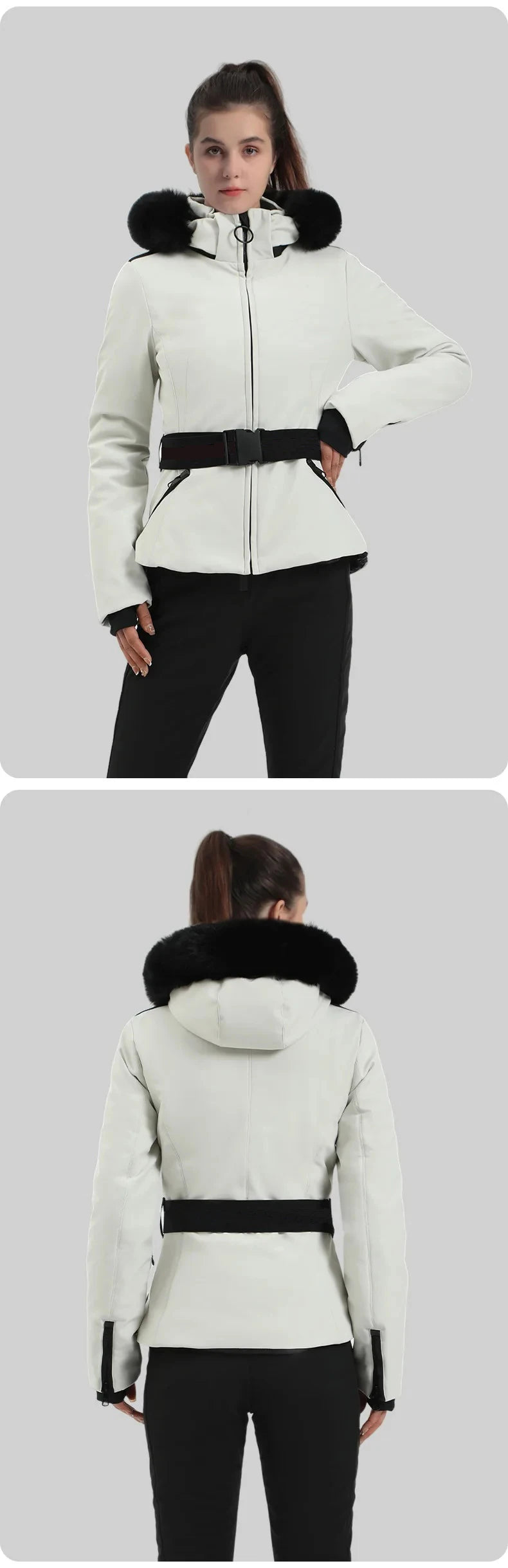 Ski Jackets 2025 Mountain Winter Hooded Woman Snowboard Clothes Outdoor Sports Skiing Overcoats Windproof Thermal Snow Tracksuit