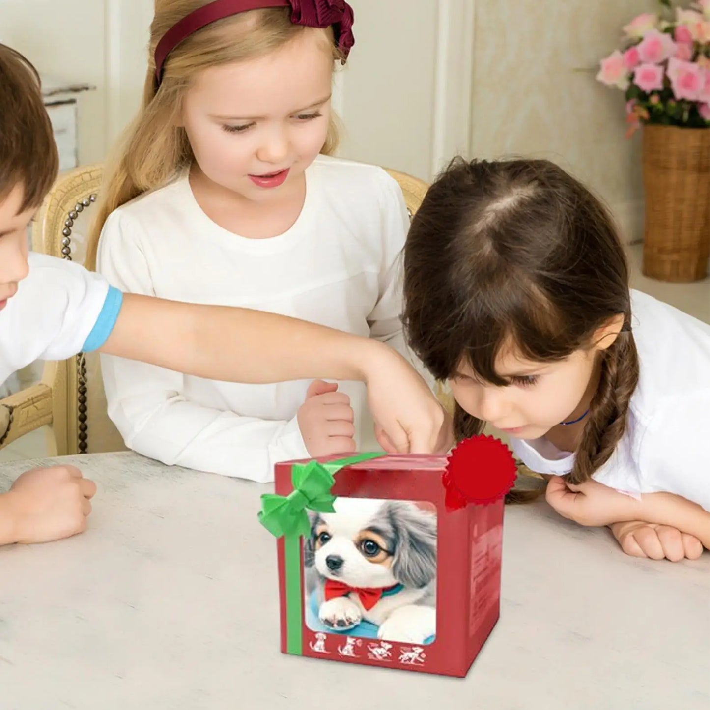 2025 New Robot Dog, Robot Puppy, Realistic Robots Puppy Cute Dogs Plush Doll Toy Gift Cartoon Children's Puppy Doll