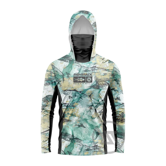 HotSale RT Men's Mask Hoodies Fishing Clothing UPF50+ UV Hunting Climbing Camping Hiking Breathable Angling Apparel