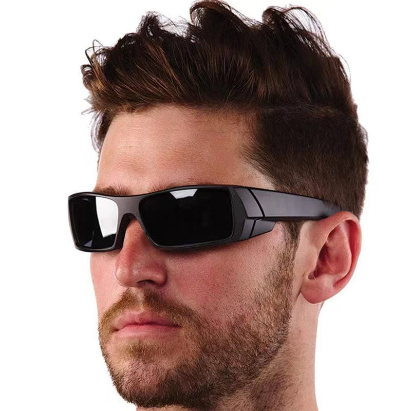 Polarized Sunglasses For Sports Sunglasses Trendy Retro Rectangular Wrap Around Vintage Uv380 Eye Protection Fishing Glasses
