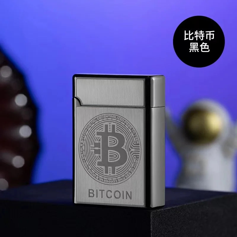 Portable Metal Induction Ignition Cigarette Lighter Men's Boutique Gift Butane Gas Lighter Windproof Lighter Unusual Lighters
