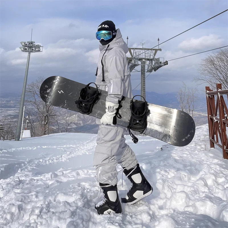 Ski Suit Set for Men and Women Windproof, Waterproof, Warm Jacket and Pants Complete Set of Snowboarding Gear High Quality
