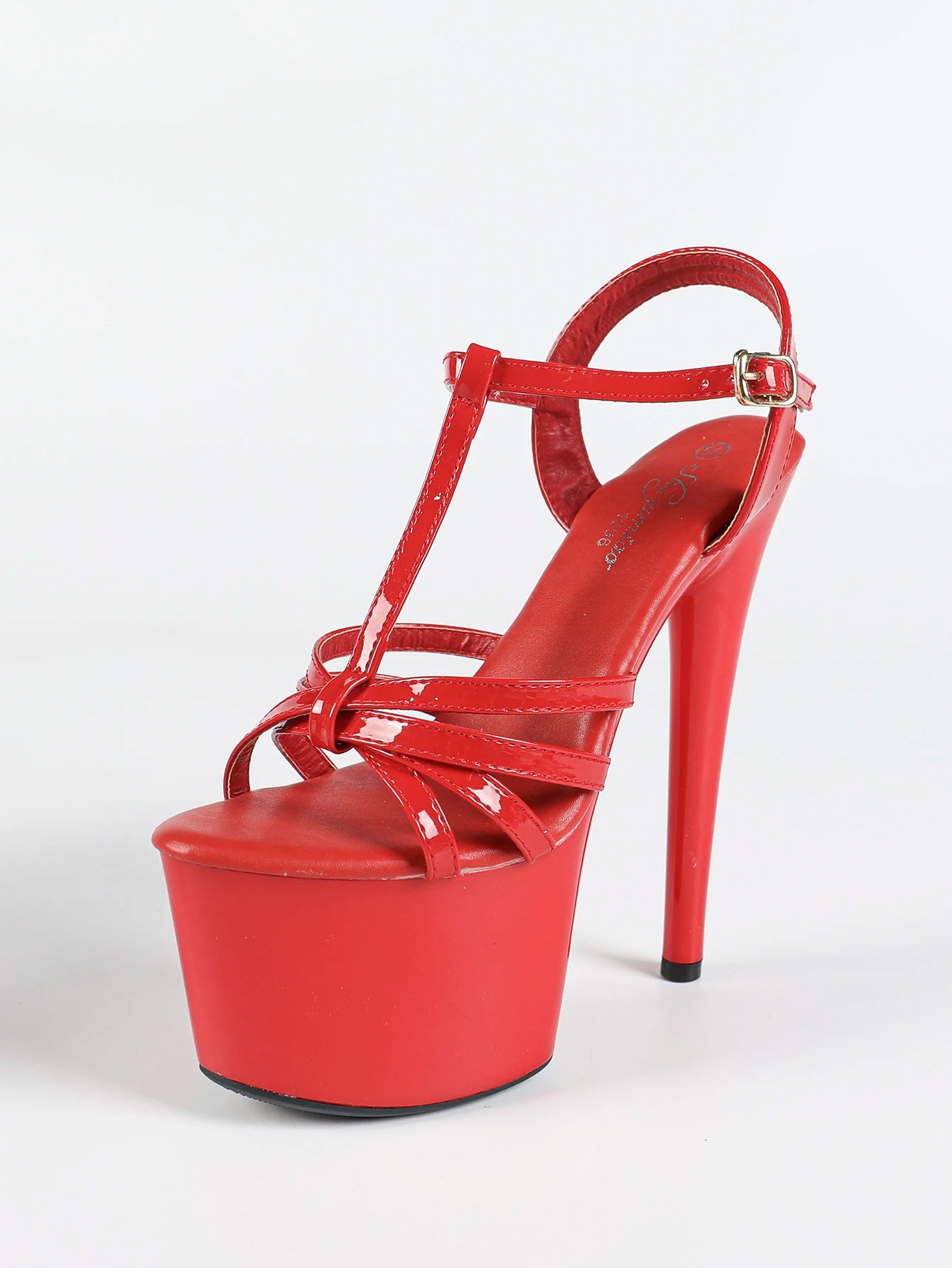 2026 Women Fashion T-strap White Platform Sandals Summer Nightclub Club Pole Dance Stripper Shoes 17CM High Heels Footwear Mujer