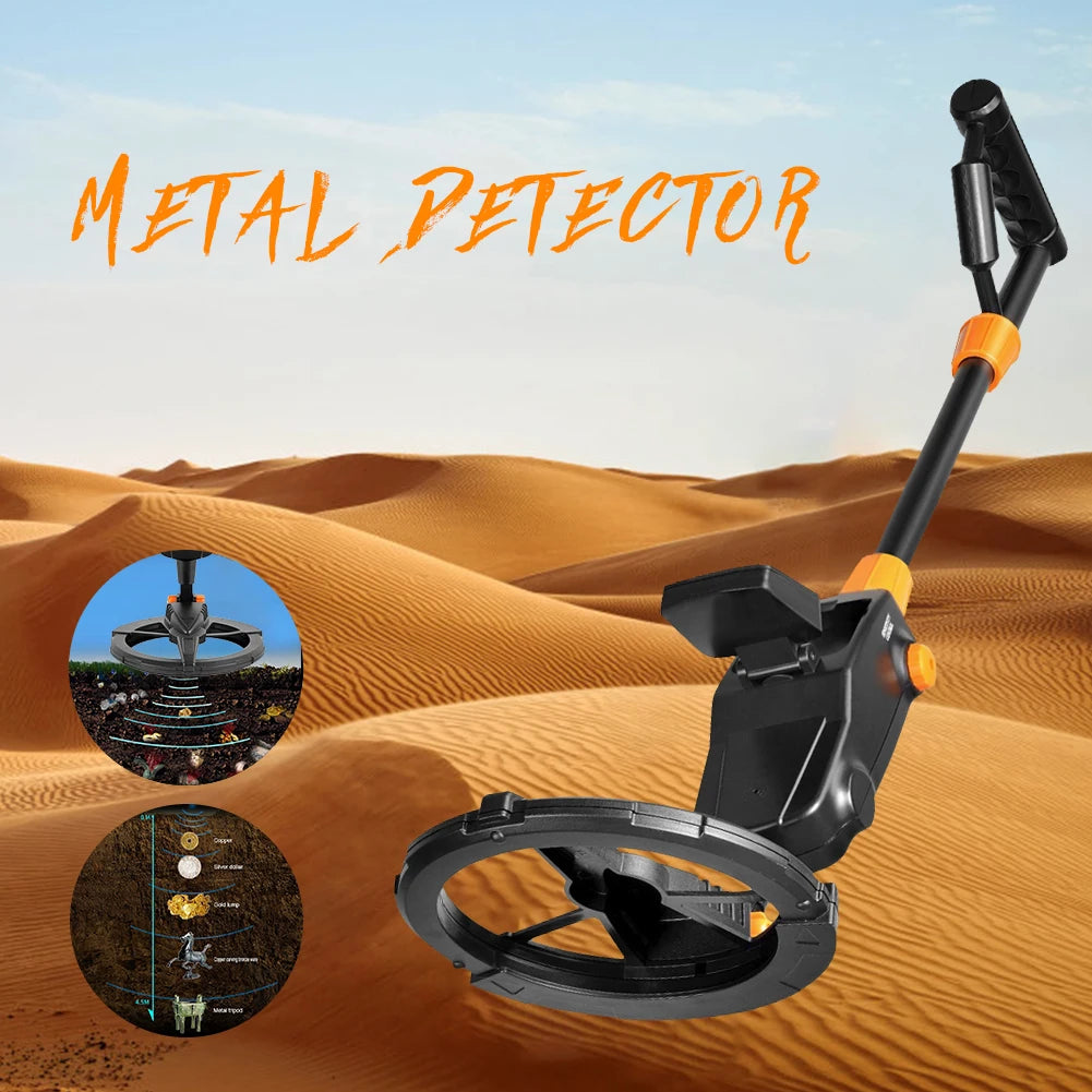 Metal Detector Gold Silver Detector Gold Search Treasure Getector Gold Finder 360 Degree Handheld Alarm Coil Metal Detect Tool
