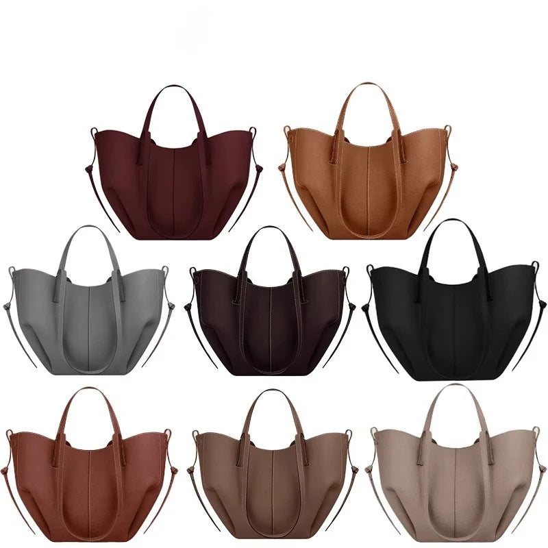 Ladies' fashionable large capacity wing shaped single shoulder handbag, suitable for commuting and shopping