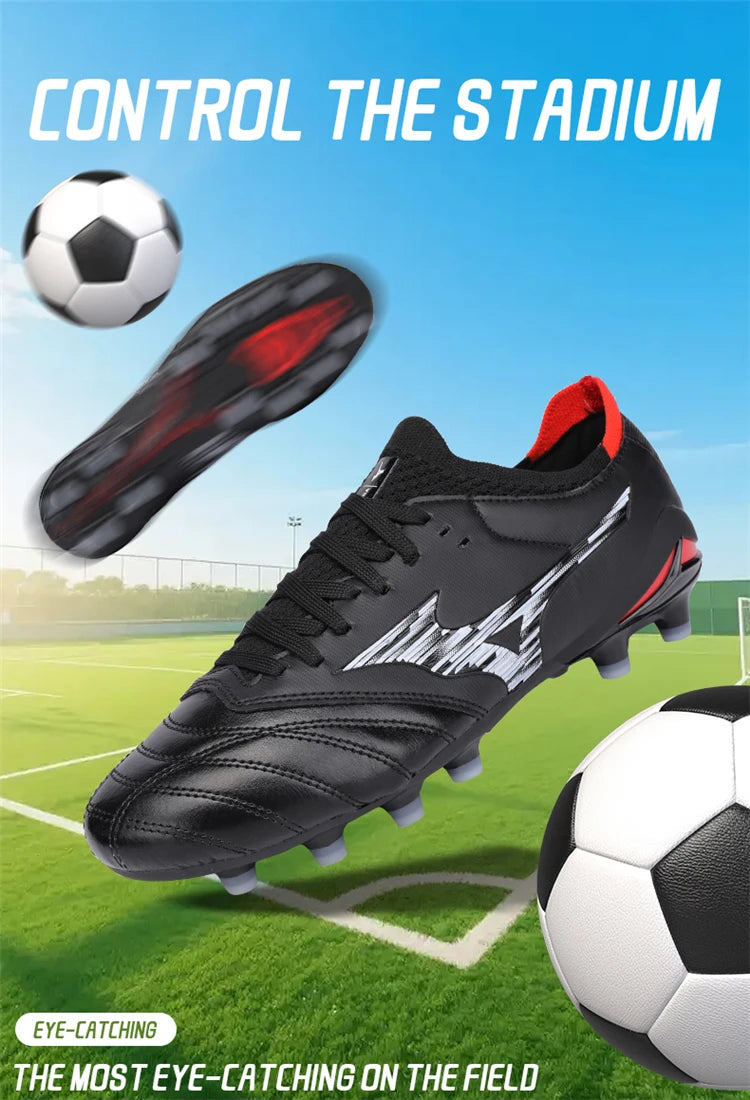 Soccer Shoes Men's Football Boots Grass Training Sports Society Soccer Cleats Non-slip Football Field Boot Crampons De Football