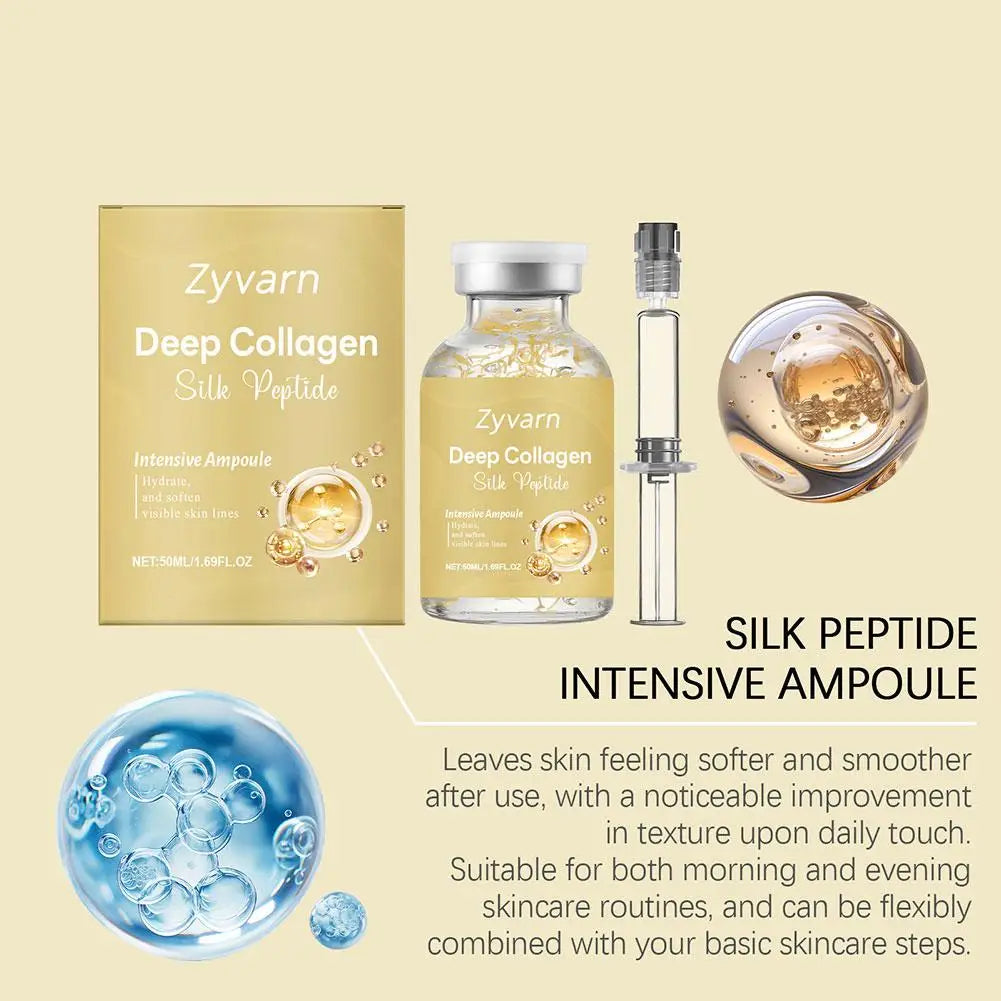 Multi Effect Care Ampoule Essence Collagen Silk Peptide Skin Brightening Essence Moisturizing & Repairing Essence Skin Care