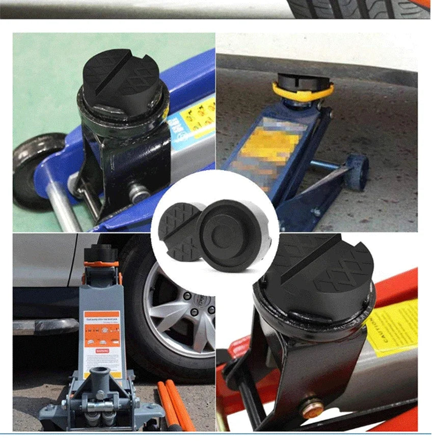 Car Lift Jack Support Stand Rubber Pads Wheel Dolly Slotted Floor Frame Rail Adapter Repair Tools for Lexus Subaru Fiat Volvo
