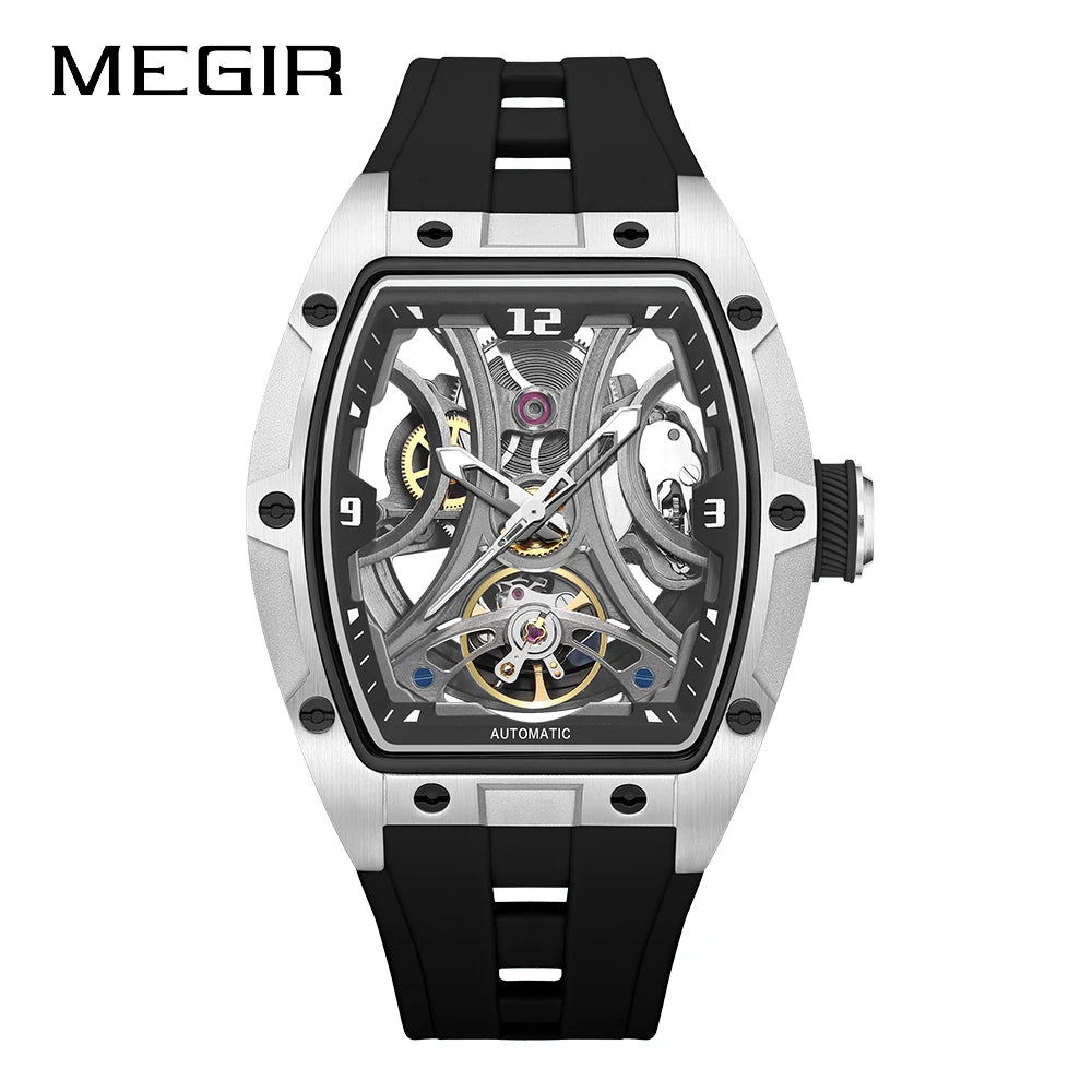MEGIR Men Mechanical Watch Top Brand Luxury Automatic Watch Business Waterproof Luminous Watch for Men