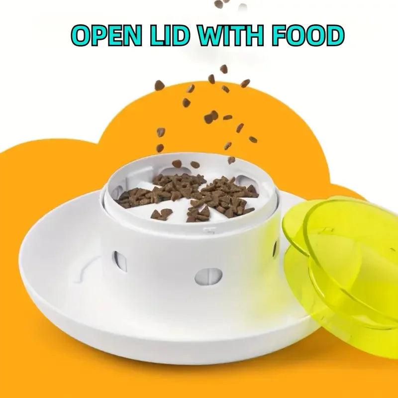 Pet Interactive Food Dispenser Toy  Leak-Proof Plastic Feeder for Dog cat  Enhances Pet IQ with Engaging Playtime Experience