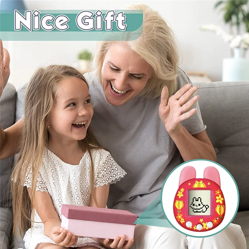 FRIHA-Handheld Retro Virtual Pet Machine Game Console Electronic Digital Pet  For Kids Children