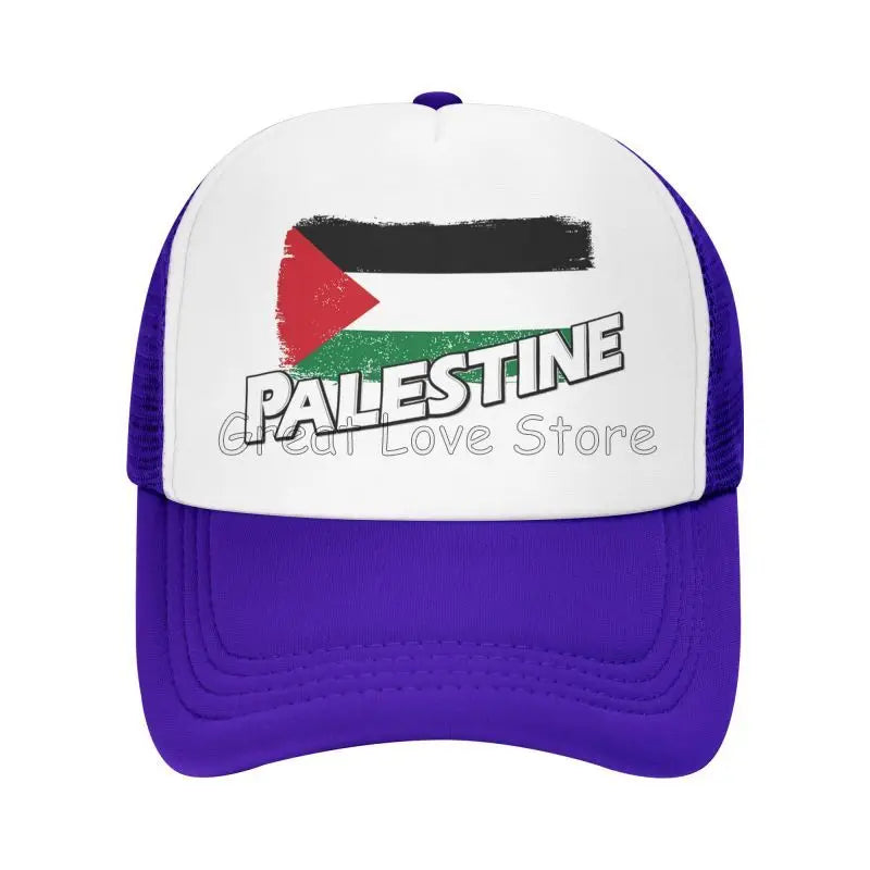 Palestine Flag Baseball Caps Breathable Mesh Cap for Women Men Summer Outdoor Casual Sun Protection Hat Adjustable Snapback Hat