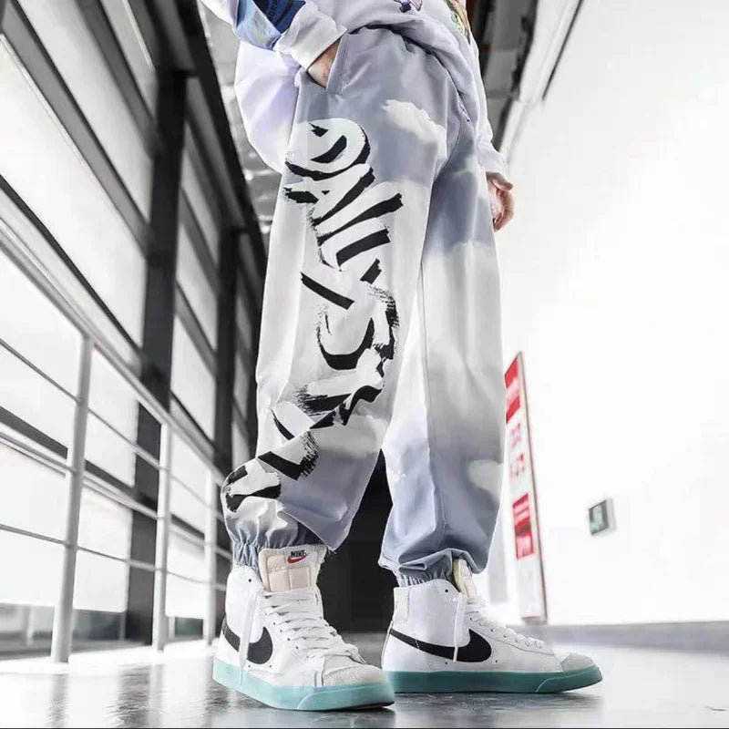 Sweatpants For Men Hip-hop Male Sweat Pants Track Trousers Training Black Athletic Sport Stylish Trend Popular New Items In Y2k