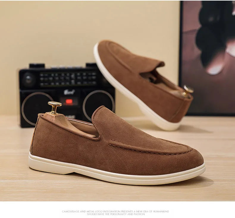 Men Casual Shoes Formal Man Loafers Leisure Walk Tassel Moccasins Italian Breathable Slip on Male Boat Shoes