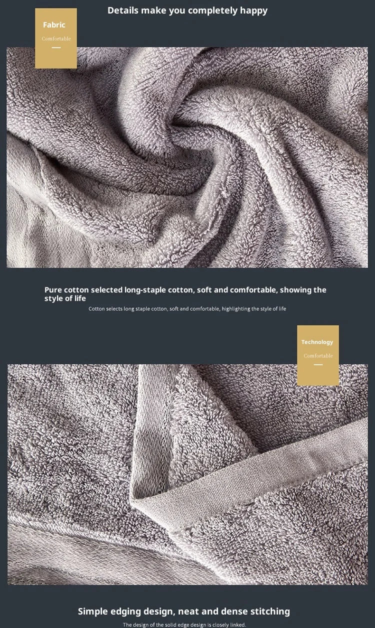 Egyptian Cotton Bath Towels Towels Combed Face Towels Set or Individually Suitable for Sports Travel Home Hotel and Bathroom Use