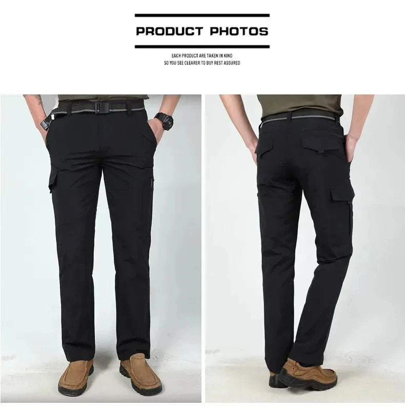 Men's Casual Fashion Trend Casual Pants Urban City Commuter Pants Military Tactical Multi-Pocket Sports Workwear Pants