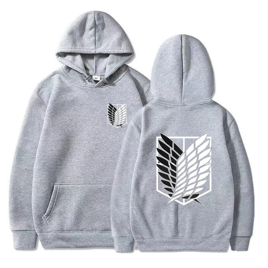 2026 Attack on Titan Men's Hoodie Anime Hoodies Men and Women Streetwear Pullover Harajuku Shingeki No Kyojin Hoodies Sweatshirt