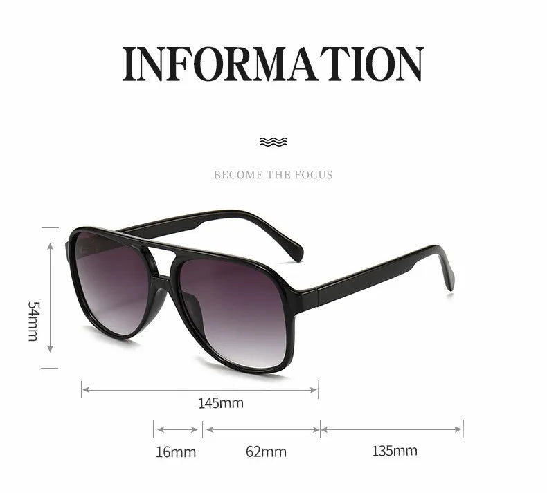 2024 Pilot Polarized Women Sunglasses For Men Retro Sun Glasses Aviation Plastic Female Eyewear Lentes De Sol Mujer UV400