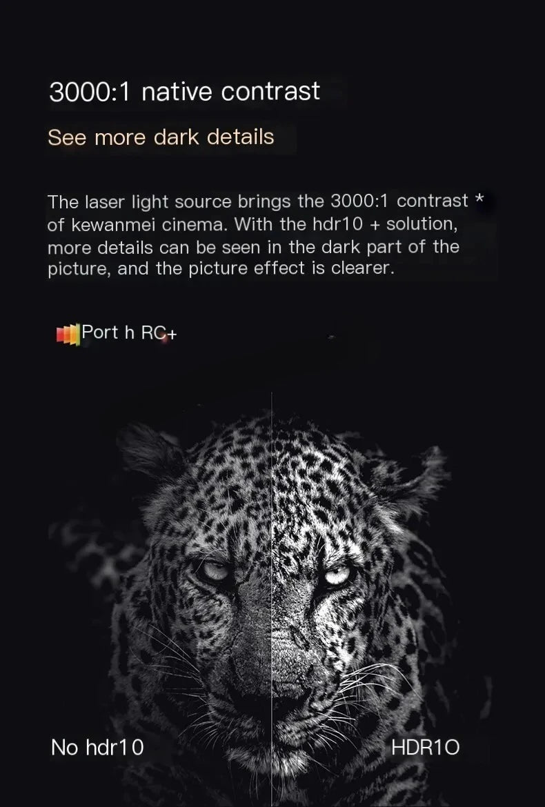 Formovie Fengmi U5000 Laser Projector 1700ANSI Lumen Full HD MEMC HDR10 Home Theater Ultra Short Throw Projection TV Beamer