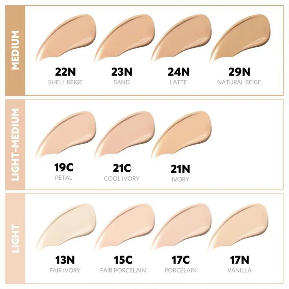 BARVENA Oil Control Air Cushion Regulates Sebum Secretion Conceals Imperfections High Coverage Yet Natural Look For All Day Wear