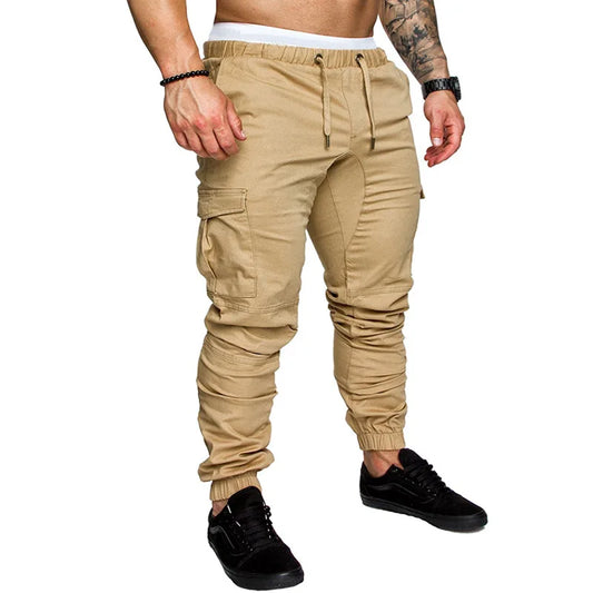 Men Pants Thin Fashion Casual Jogger Pants 2025 Streetwear Cargo Pants Men's Multi-pockets Trousers Fitness Gyms Sweatpants Mens