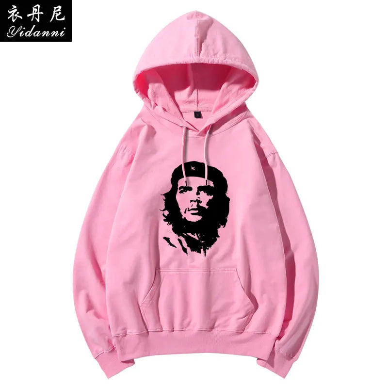 Cuban Red Revolutionary Hero Che Guevara Hooded Sweatshirt Printed Men's and Women's Casual Pullover Long-sleeved Hoodies Tops
