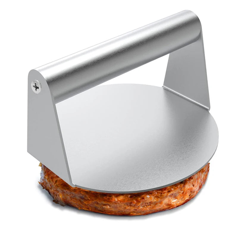 Stainless Steel Smash Burger Press Hamburger Patties Meat Masher Circular Meat Press Mold for Deli Meats Kitchen Accessories