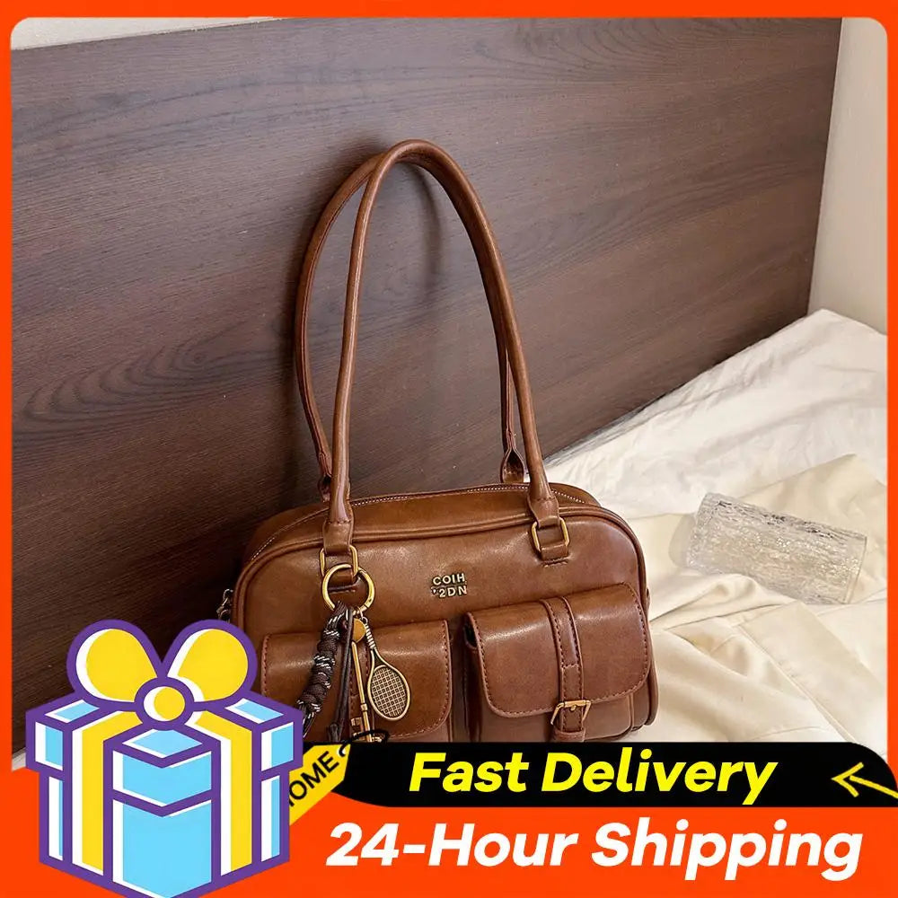 Ladies Large-Capacity Tote Bag Women Vintage Retro Chic Handbags Girl Shopping Shoulder Bag Women's Purses Top Handle Bags