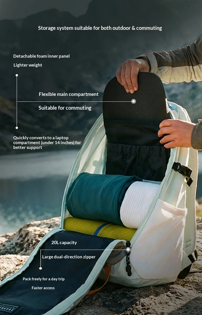 BAGSMART School Backpack for Women Nylon Waterproof School Bags Fits 14 Inch Laptop Lightweight Durable Travel Commute Hiking