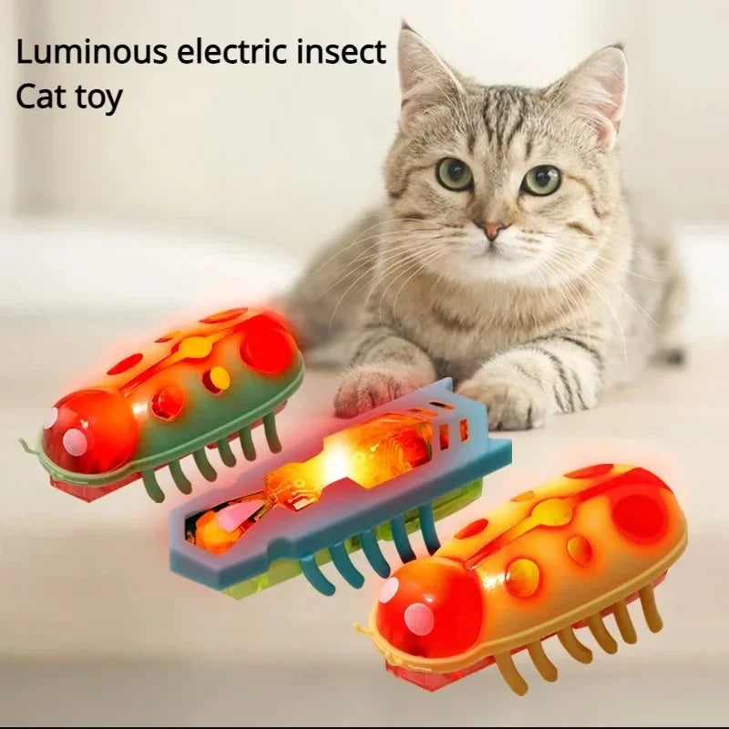 Pet Mini Cute  Shape Electric Funny  Playing Interactive with Battery for Cat Cat Electric  Mini Cute Cat