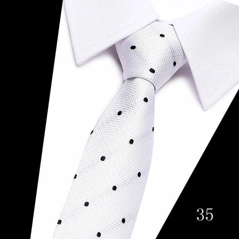 Hot Sale Necktie Man 7.5 cm Silk Tie Solid Color Gravatas Suit Accessories Fit Wedding Holiday Party