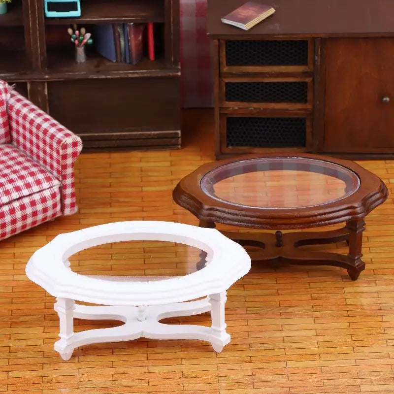 1/12 Dollhouse Furniture: Coffee Table Model; Stylish Decor for Miniature Living Room Scenes