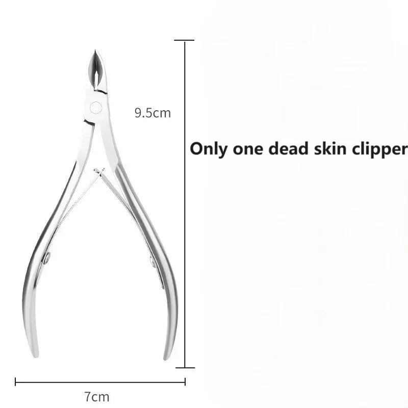 Nail Clippers Anti-Splash Recurved Curved Nail Cutters Thick Toenail Nippers Angled Head Large Opening Stainless Steel Nail Tool