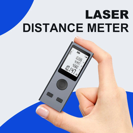 Nohawk Mini Smart Laser Distance Meter Measure Infrared Rangefinder USB Rechargeable Portable Handheld Laser Range Finder Tools