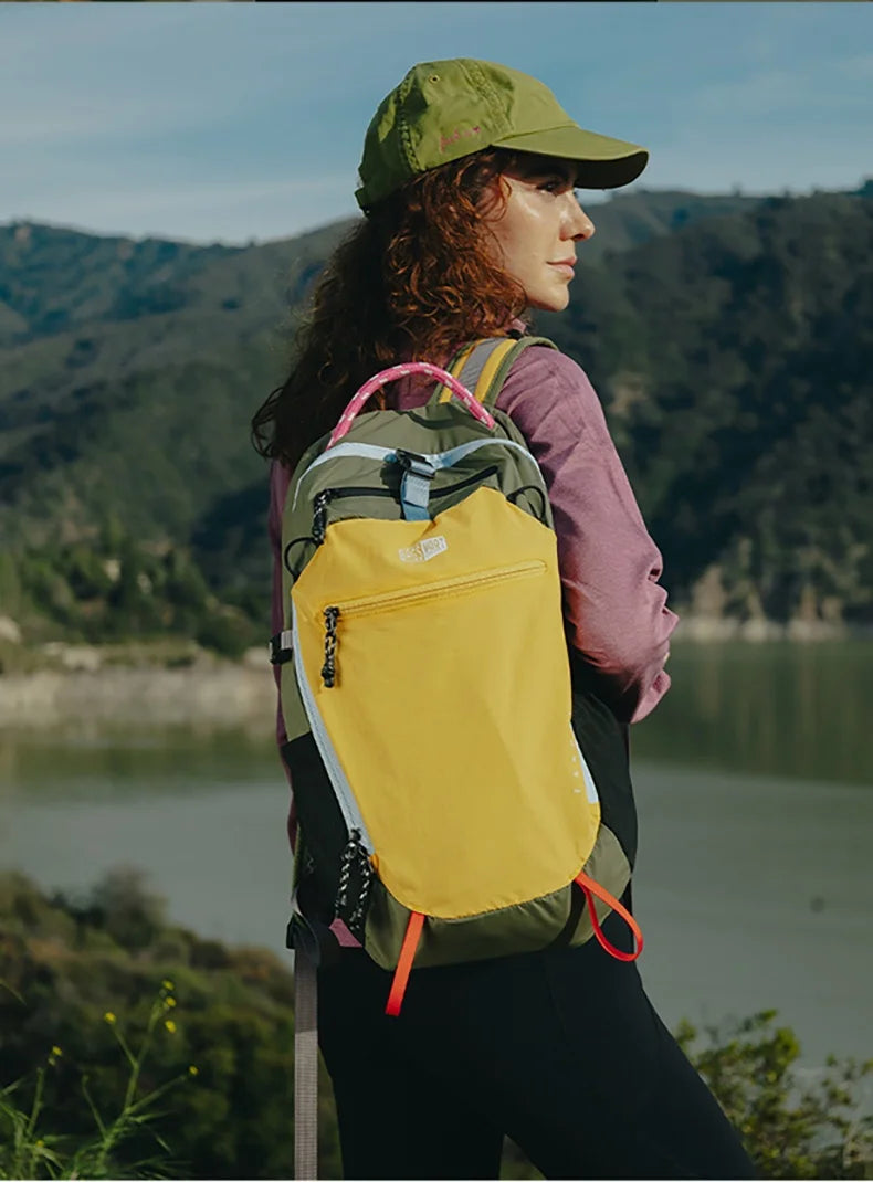 BAGSMART School Backpack for Women Nylon Waterproof School Bags Fits 14 Inch Laptop Lightweight Durable Travel Commute Hiking