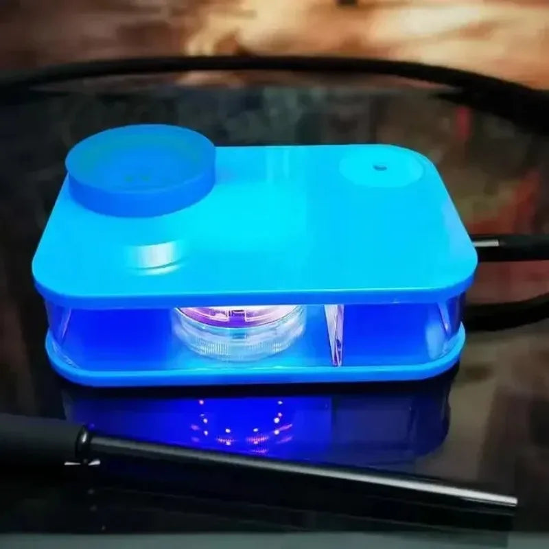 Acrylic Hookah with LED Light Shisha Box Nargile Sheesha Narguile Chicha Cachimbas Water Pipe Shisha Hookah Set Accessory